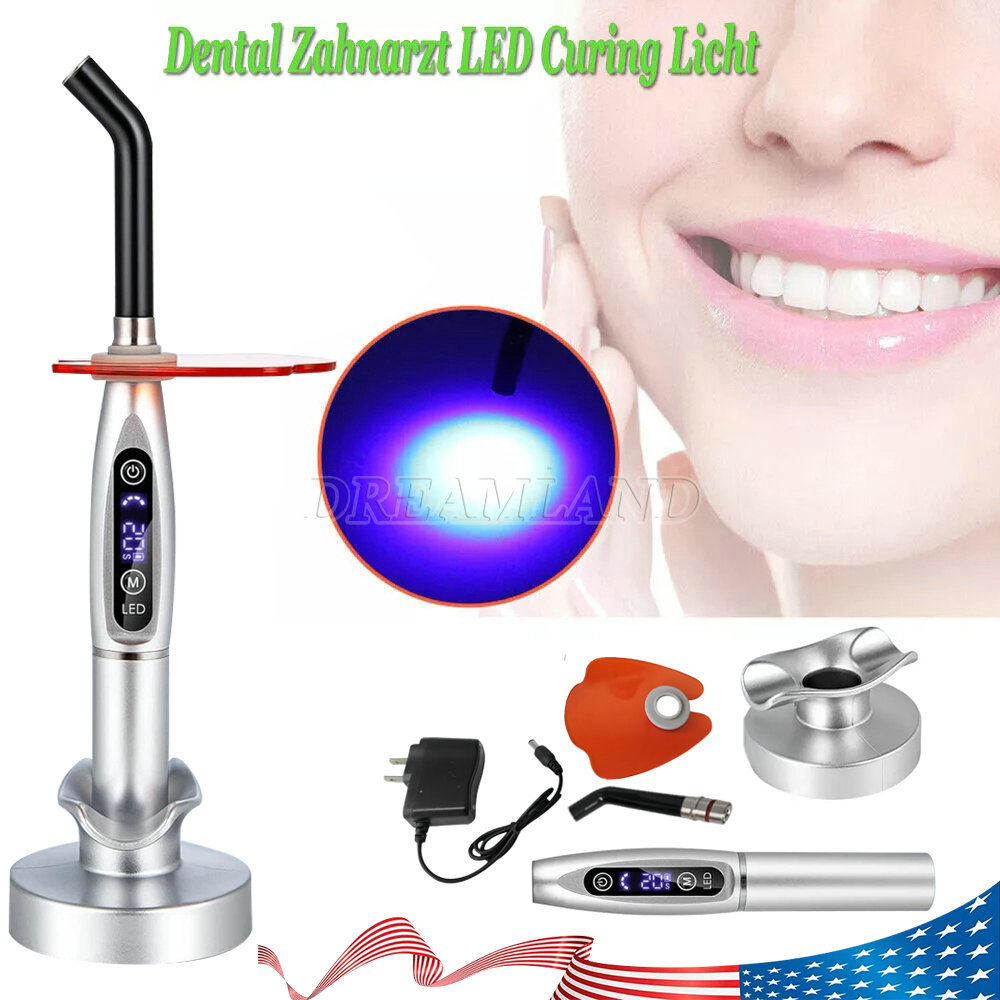 Dental Wireless Cordless LED Cure Curing Light Lamp for Dentist YB