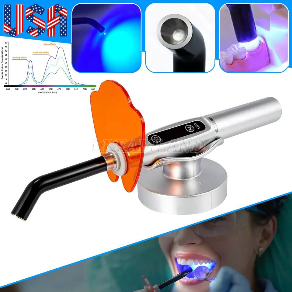 Dental Wireless Cordless LED Cure Curing Light Lamp for Dentist YB