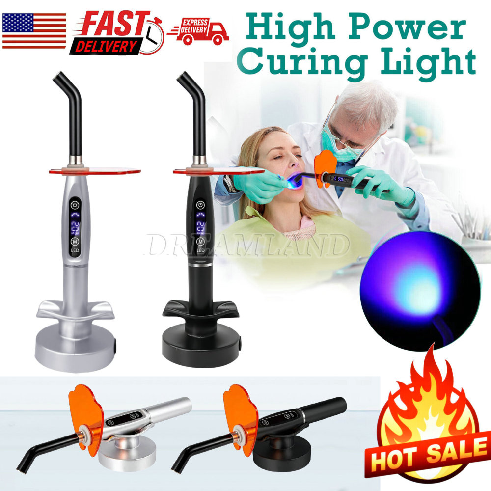Dental Wireless Cordless LED Cure Curing Light Lamp for Dentist YB