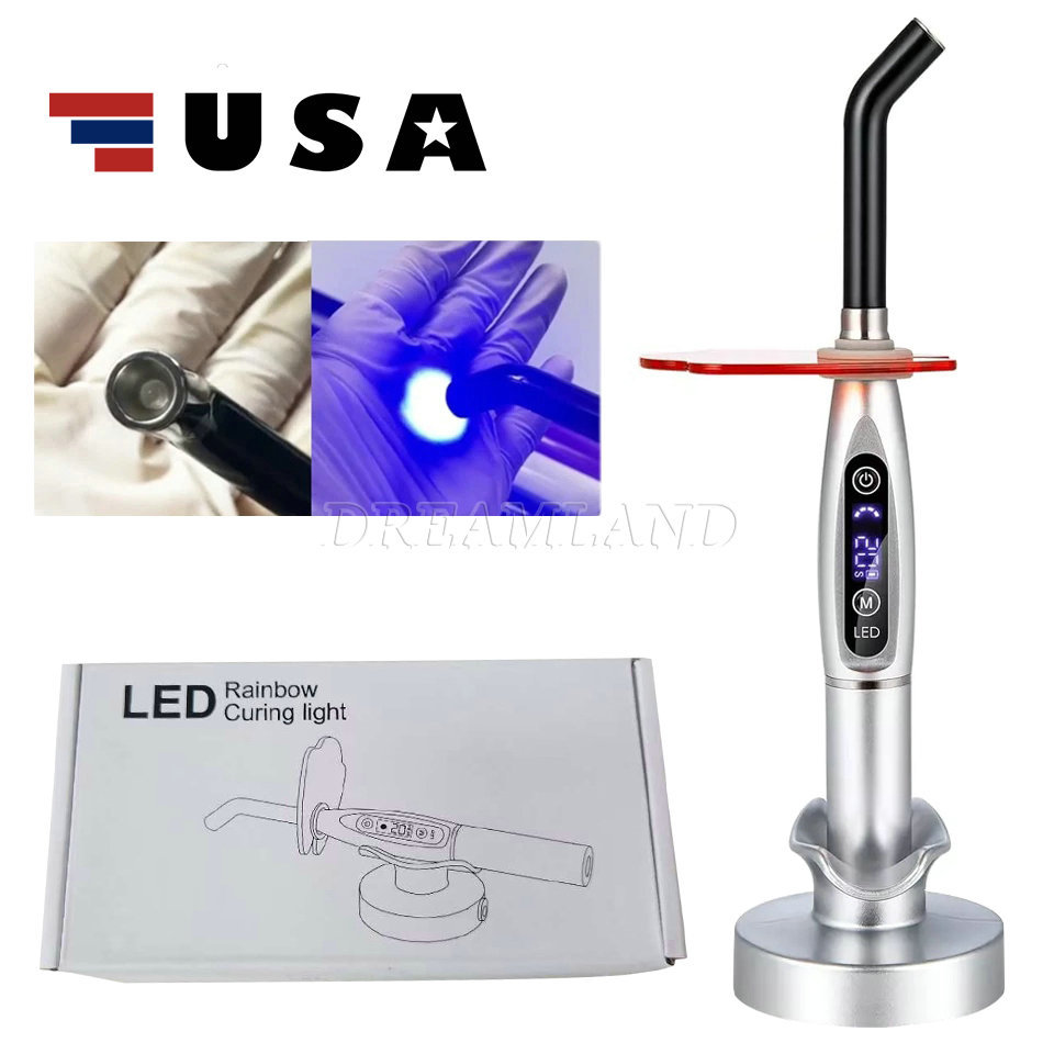 Dental Wireless Cordless LED Cure Curing Light Lamp for Dentist YB