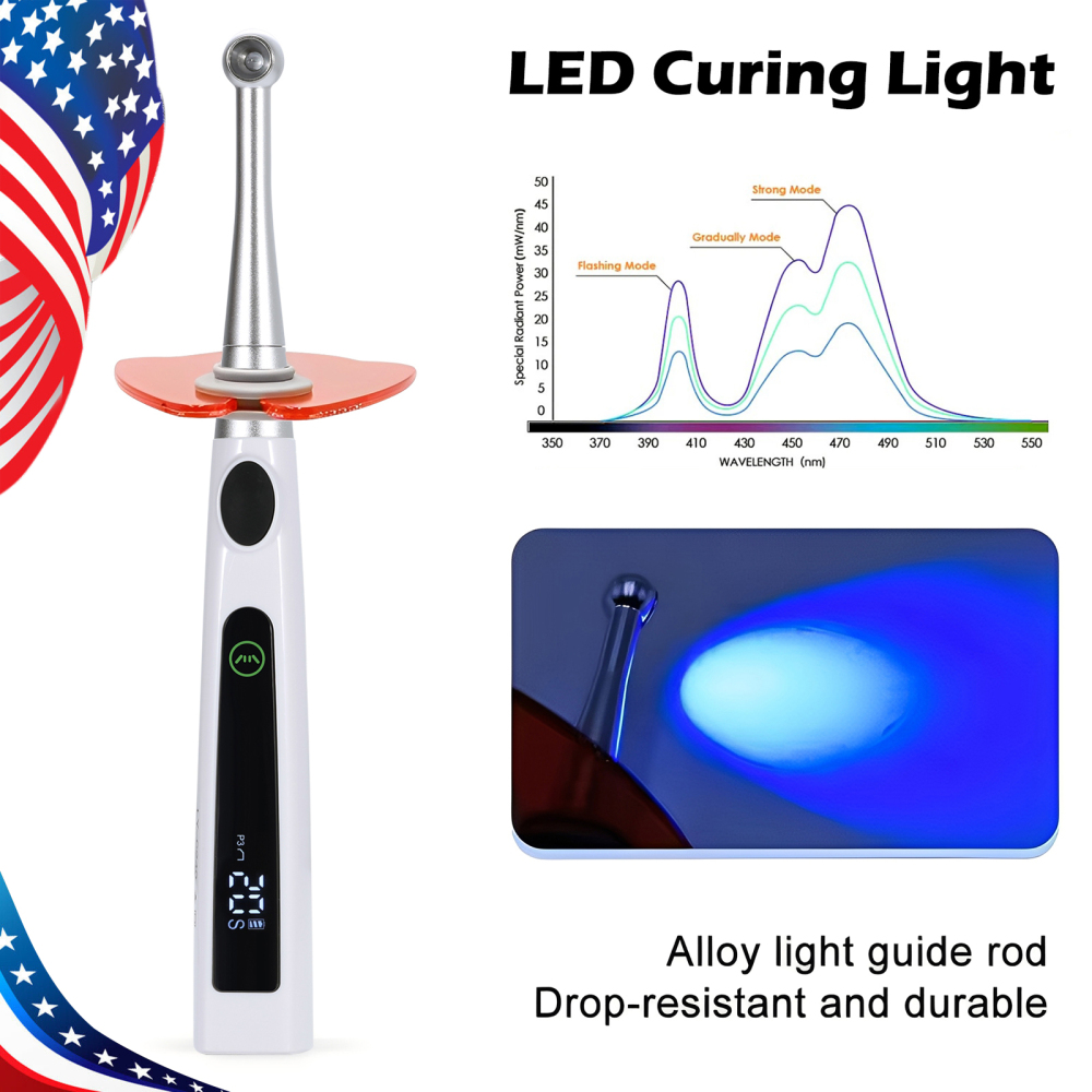 Dental Wireless Cordless LED Cure Curing Light Lamp for Dentist YB