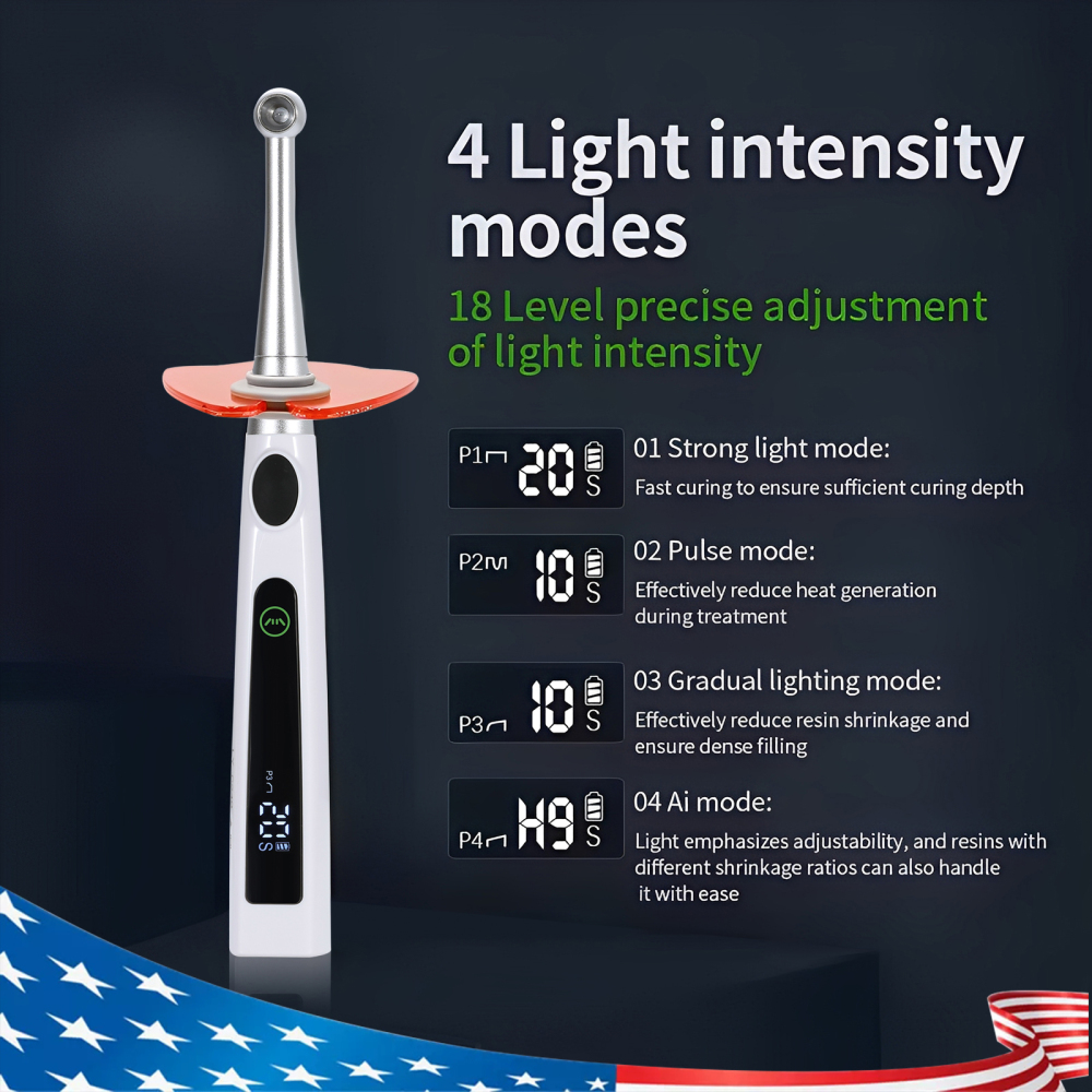 Dental Wireless Cordless LED Cure Curing Light Lamp for Dentist YB