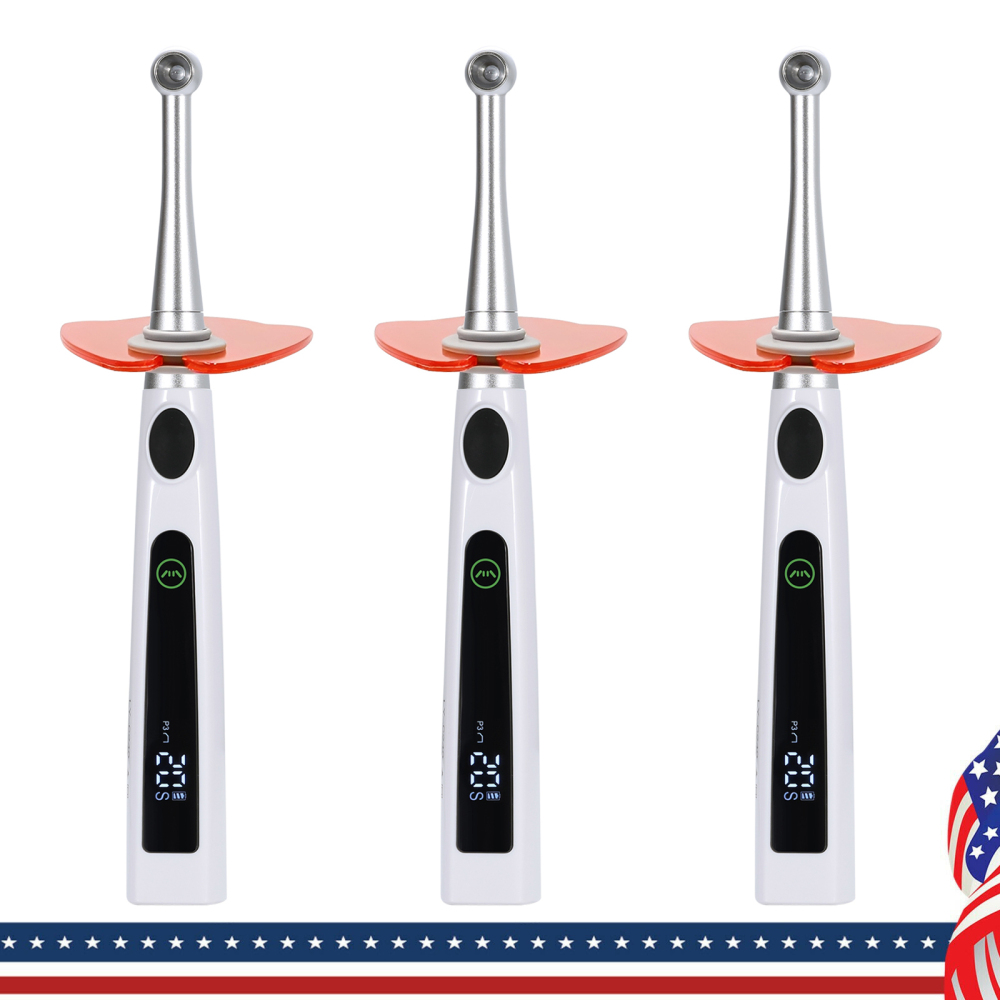 Dental LED Light Cure Lamp Cordless 1 Second Fast Curing Light 4 Modes