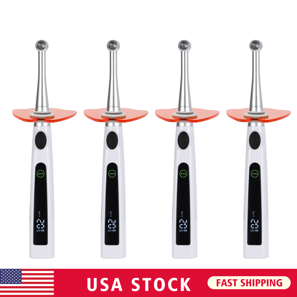 Dental LED Light Cure Lamp Cordless 1 Second Fast Curing Light 4 Modes