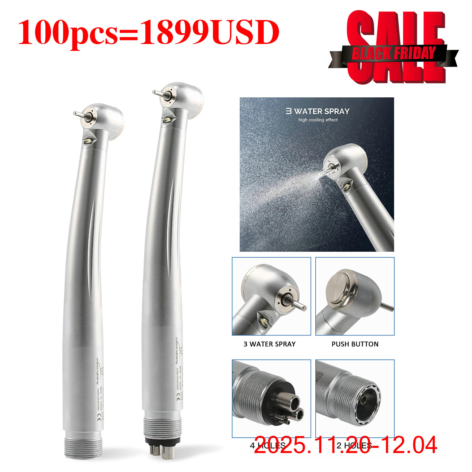 Self-Power Dental E-Generator LED Fiber Optic High Speed Handpiece Self-Power Dental E-Generator LED Fiber Optic High Speed Handpiece