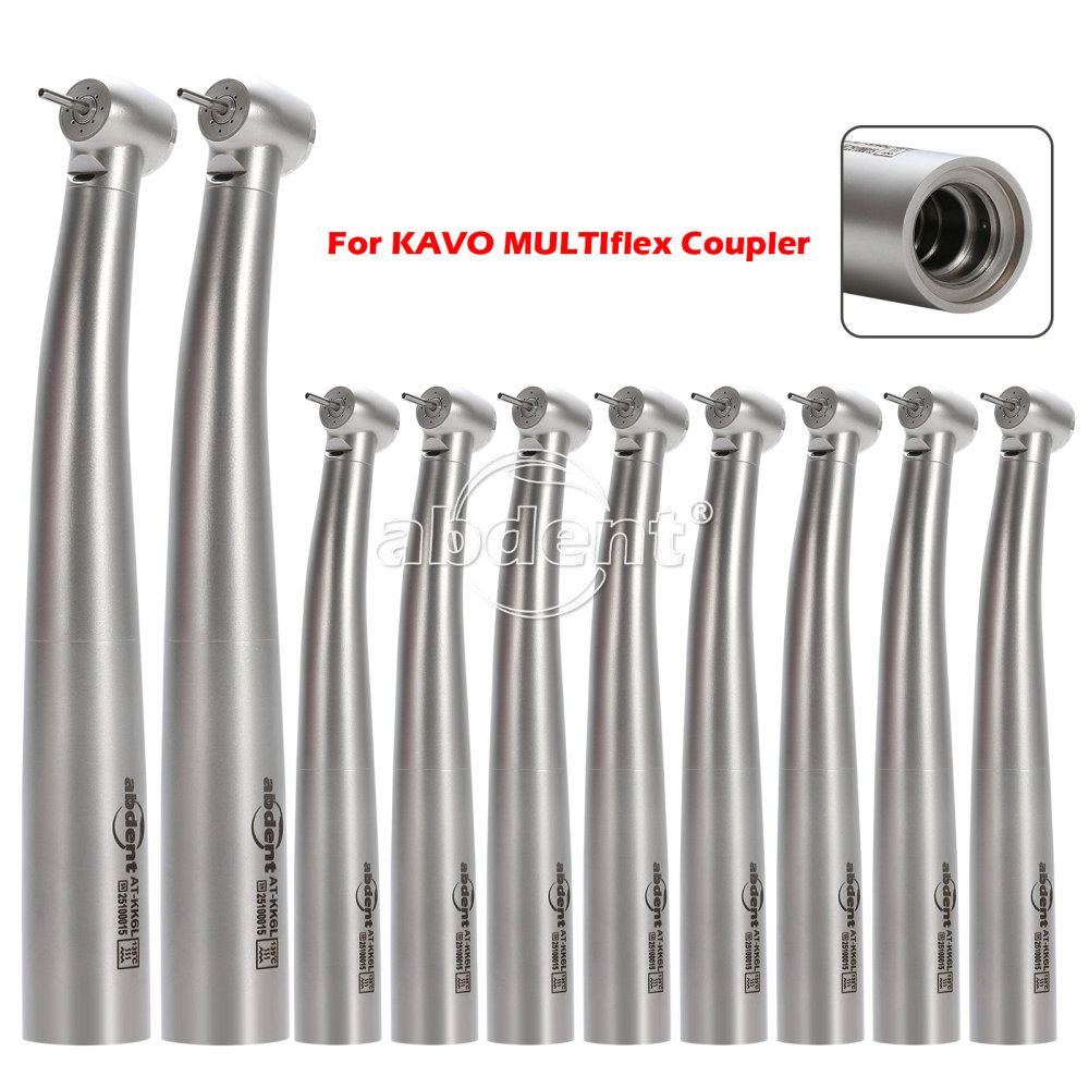 COXO Dental High Speed Air Turbine Fiber Optic Handpiece & 6H Coupler fit KaVo