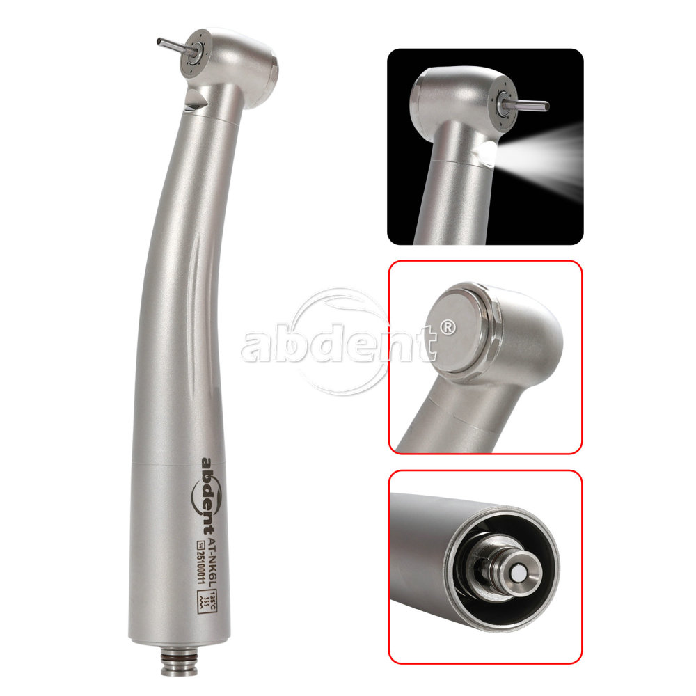 COXO Dental High Speed Air Turbine Fiber Optic Handpiece & 6H Coupler fit KaVo