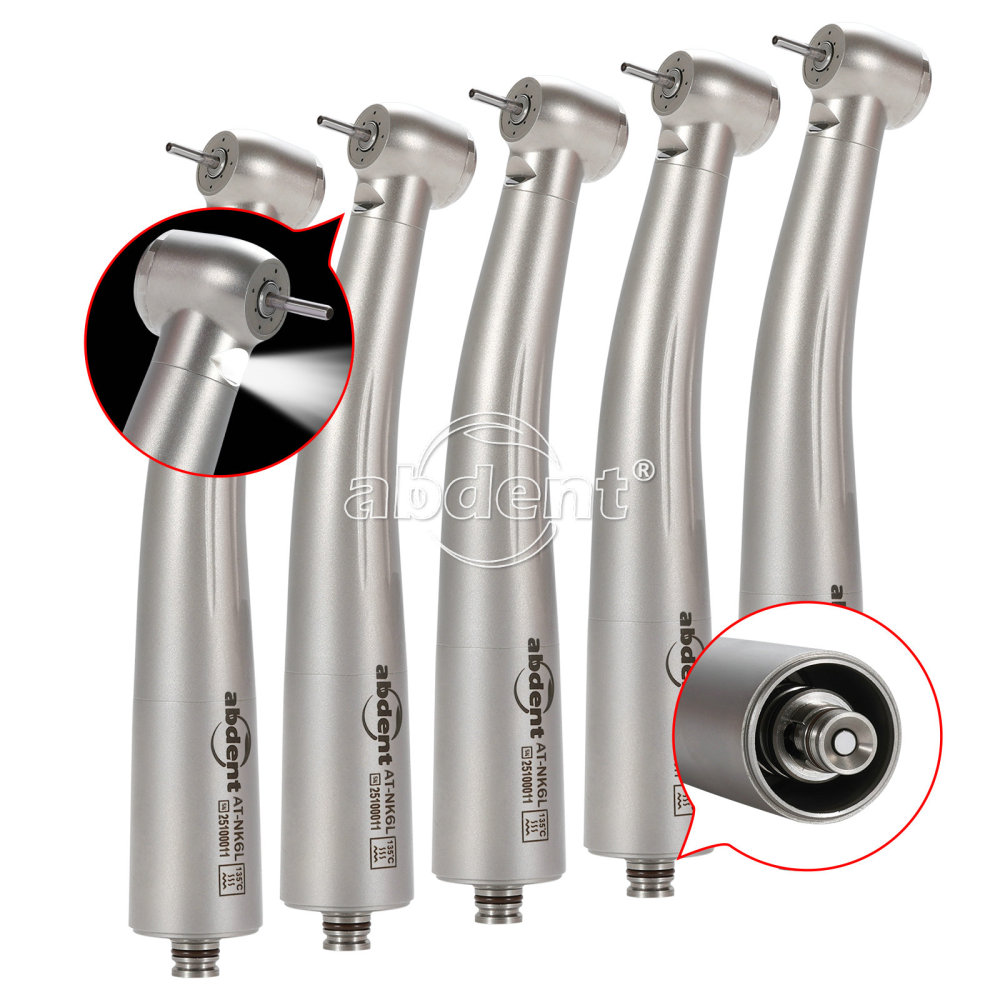 COXO Dental High Speed Air Turbine Fiber Optic Handpiece & 6H Coupler fit KaVo