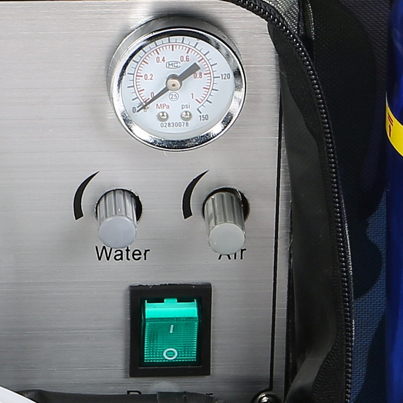 Portable Dental Delivery Unit with Air Compressor Suction System Backpack type