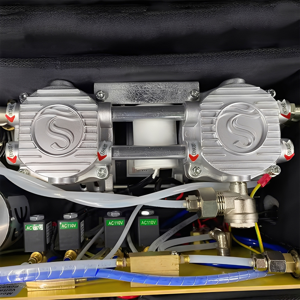 Portable Dental Delivery Unit with Air Compressor Suction System Backpack type