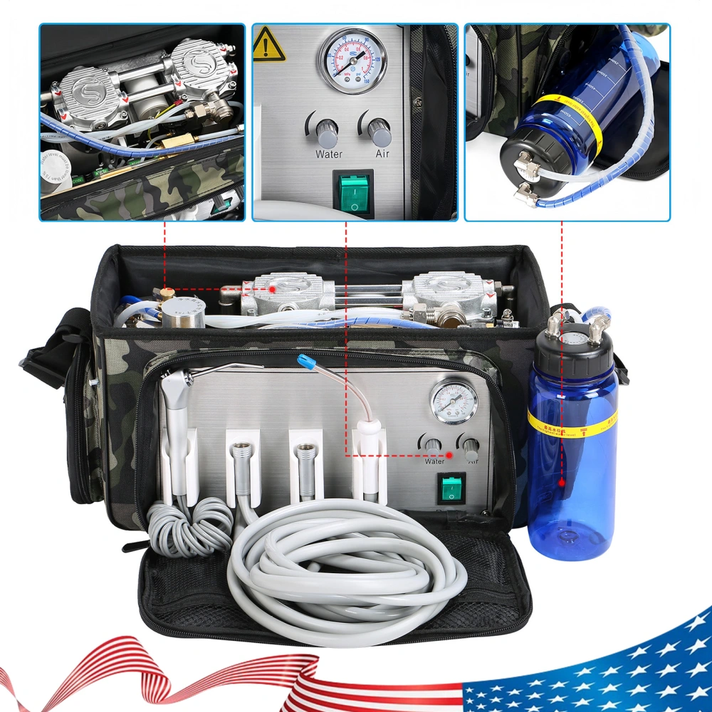 Portable Dental Delivery Unit with Air Compressor Suction System ...