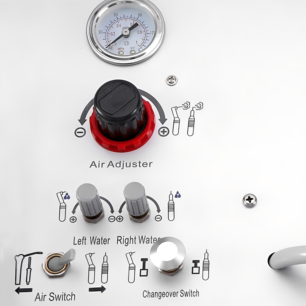 Portable Dental Delivery Unit with Air Compressor Suction System Mobile Box