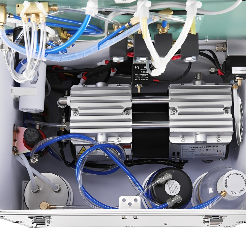 Portable Dental Delivery Unit with Air Compressor Suction System Mobile Box