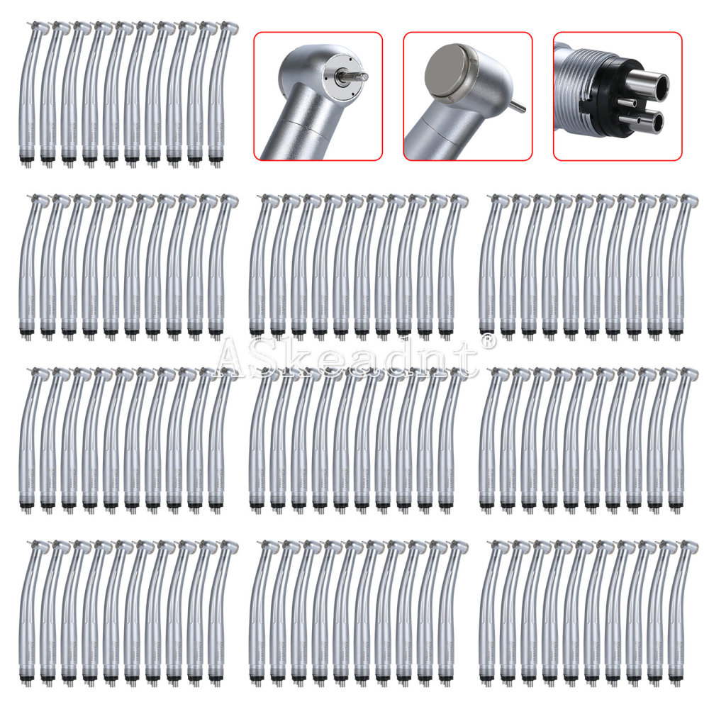 Dental 45° Surgical / 90°High Speed Handpiece LED/Non-LED Ceramic Bearing 3 Spray 4 Hole