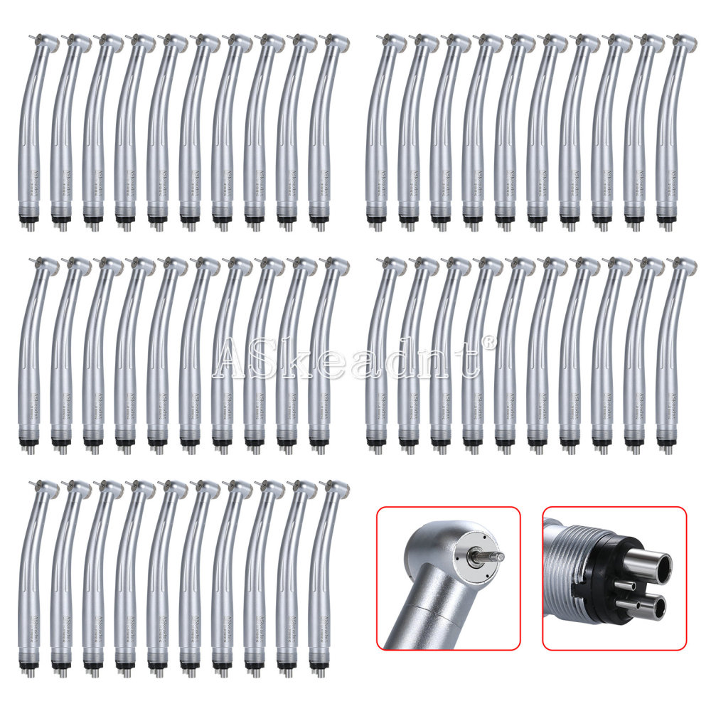 Dental 45° Surgical / 90°High Speed Handpiece LED/Non-LED Ceramic Bearing 3 Spray 4 Hole