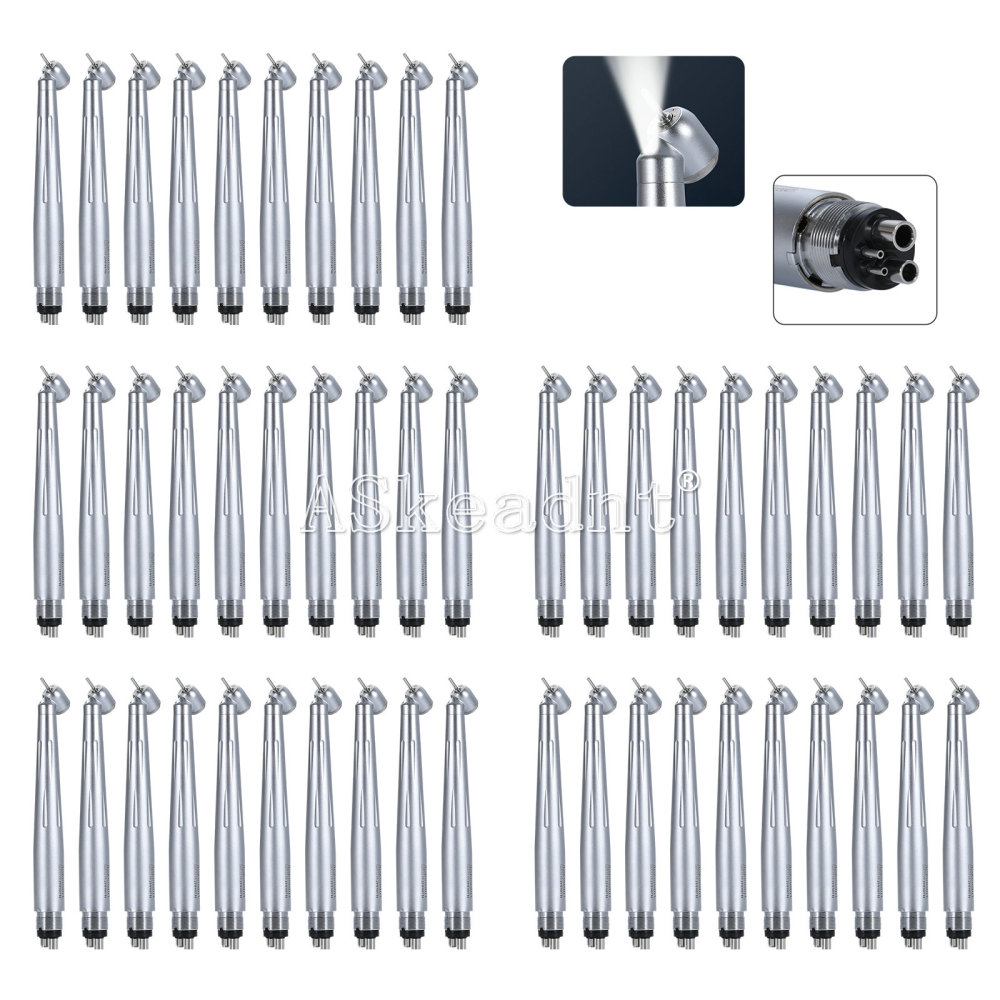 Dental 45° Surgical / 90°High Speed Handpiece LED/Non-LED Ceramic Bearing 3 Spray 4 Hole