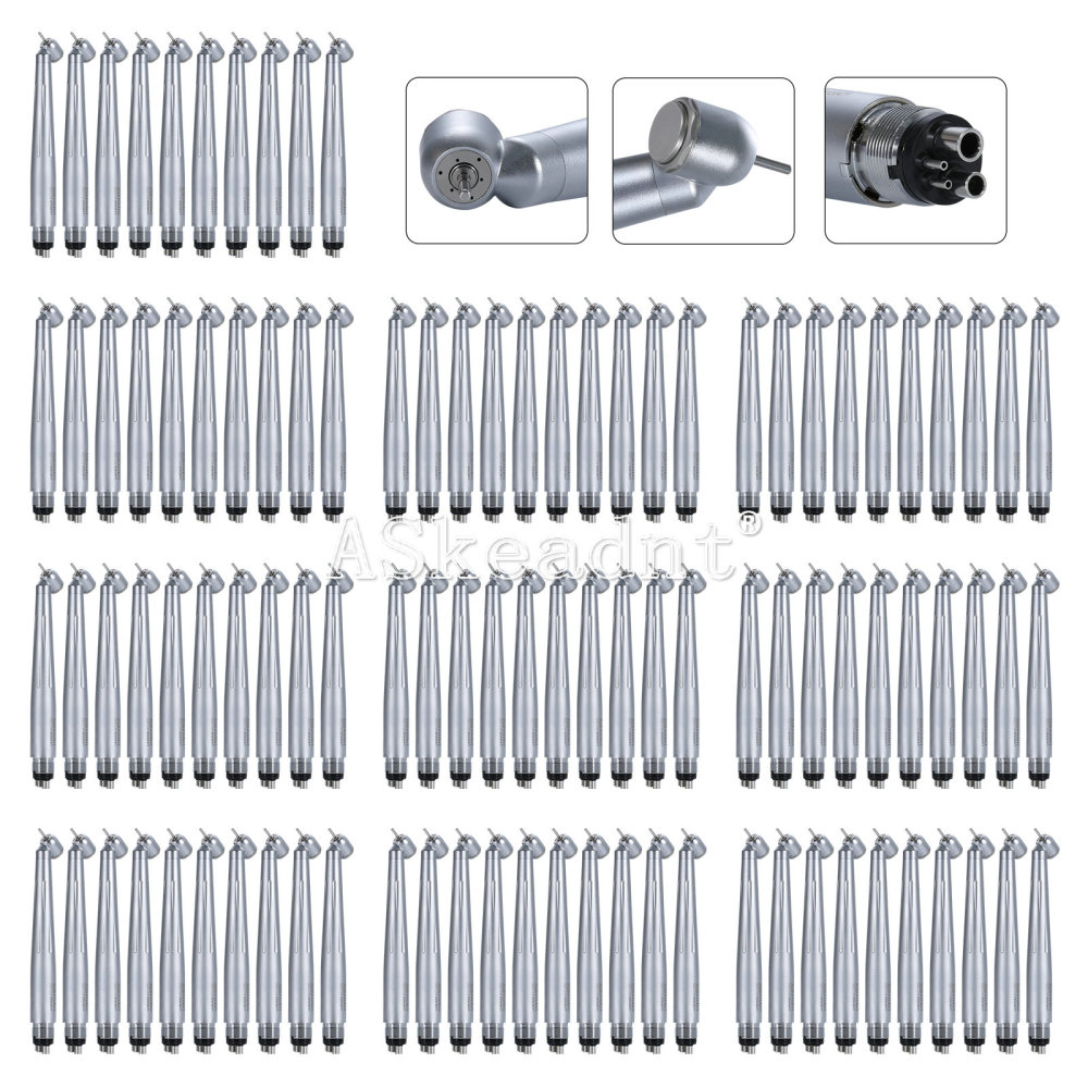 Dental 45° Surgical / 90°High Speed Handpiece LED/Non-LED Ceramic Bearing 3 Spray 4 Hole