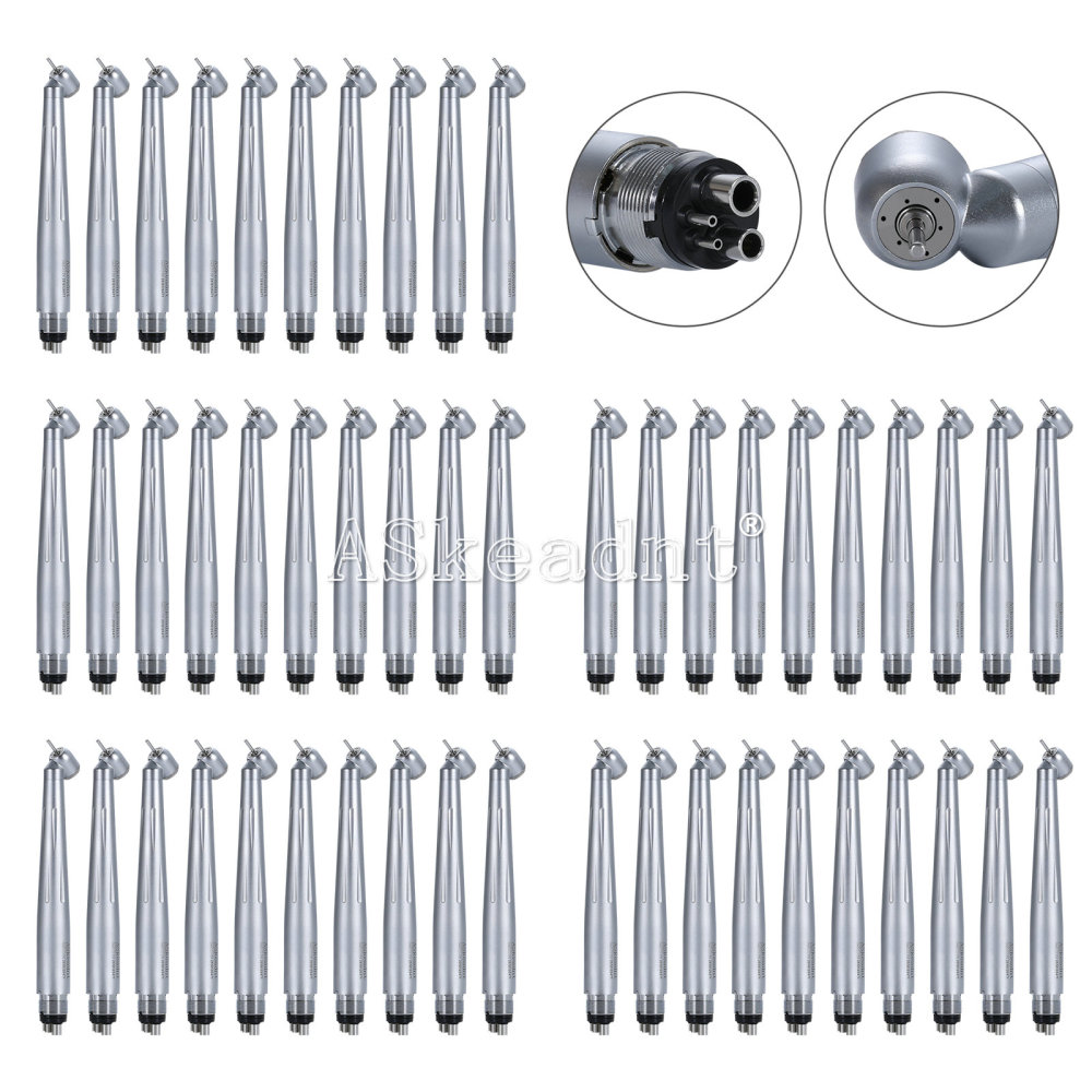 Dental 45° Surgical / 90°High Speed Handpiece LED/Non-LED Ceramic Bearing 3 Spray 4 Hole