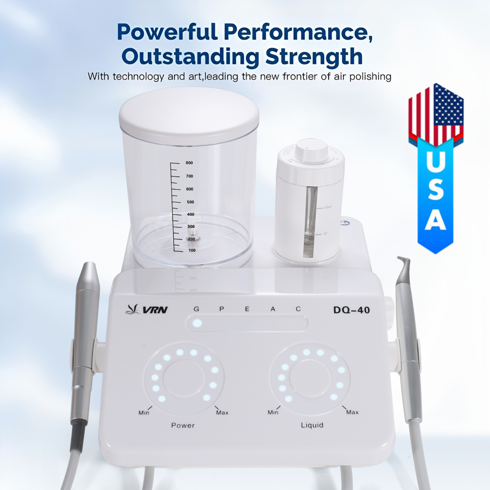 VRN DQ-40 Dental Ultrasonic Scaler+Air Polisher 2in 1 Ultrasonic Therapy System