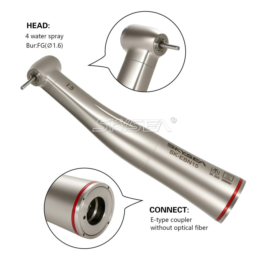 SKYSEA Brand Dental Contra Angle 1:5 Electric Handpiece fit NSK STYLE Standard head