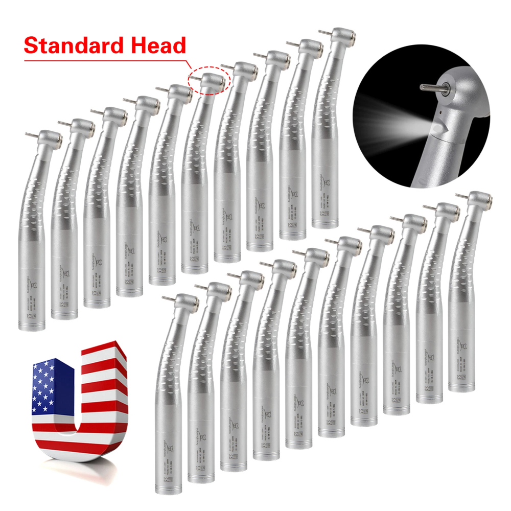 300pcs standard head Dental Fiber Optic LED Handpiece High Speed fit KAVO TYPE Quick Coupler 4/6Hole