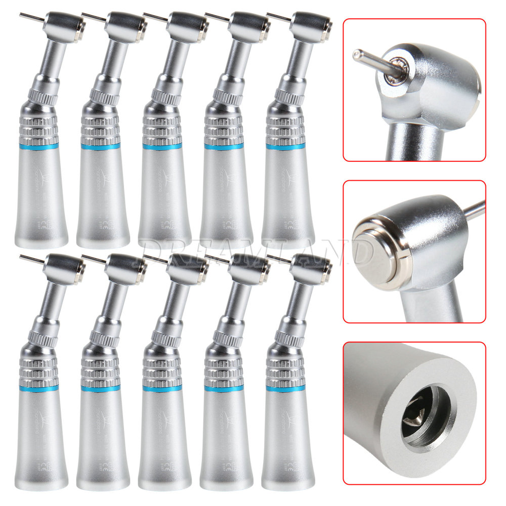Dental Push Button Contra Angle Slow Low Speed Handpiece fit 1.6mm FG burs