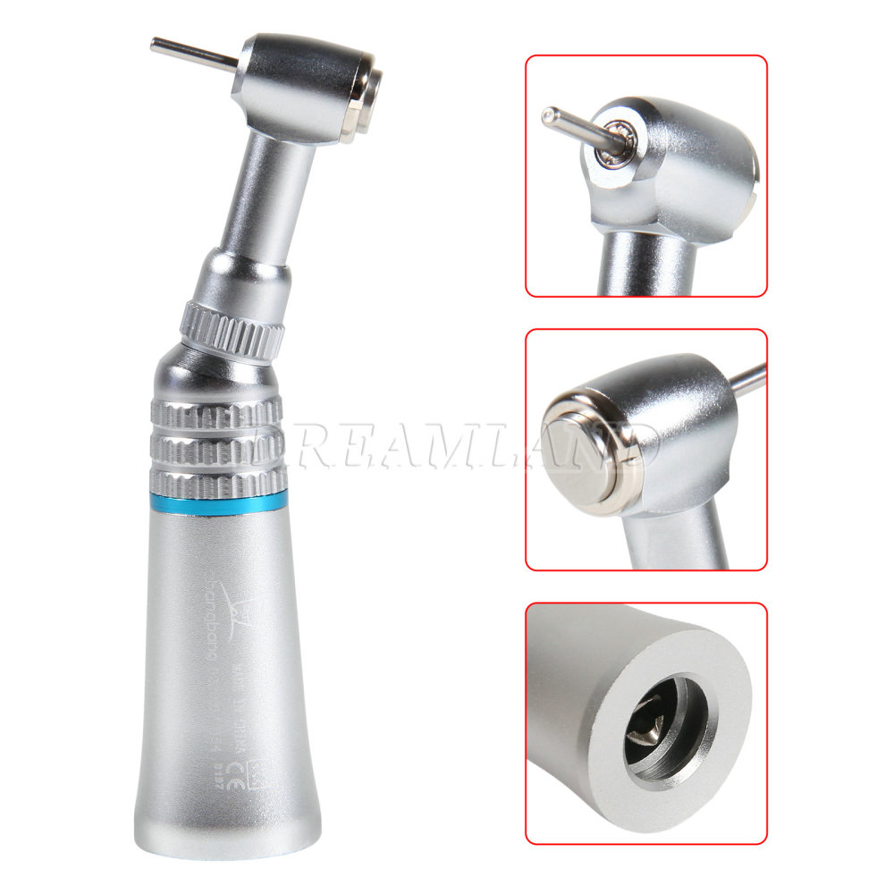 Dental Push Button Contra Angle Slow Low Speed Handpiece fit 1.6mm FG burs