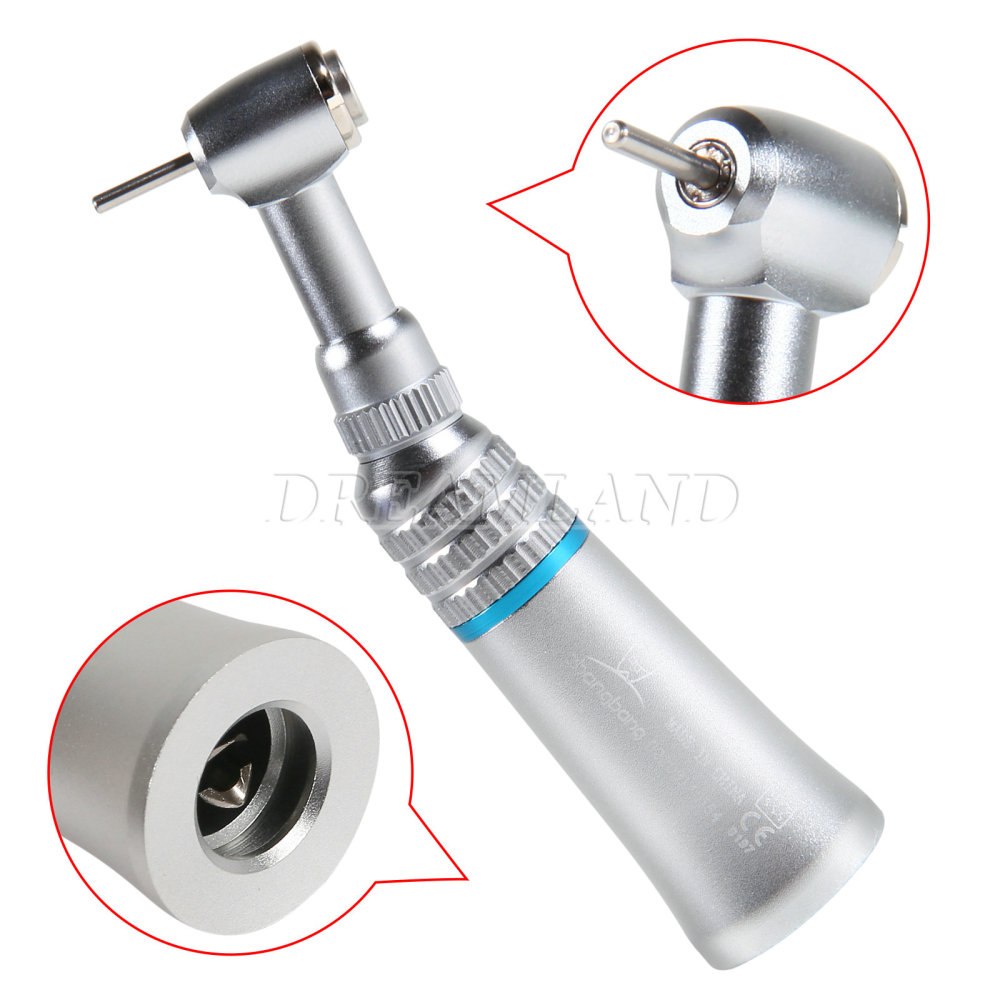 Dental Push Button Contra Angle Slow Low Speed Handpiece fit 1.6mm FG burs