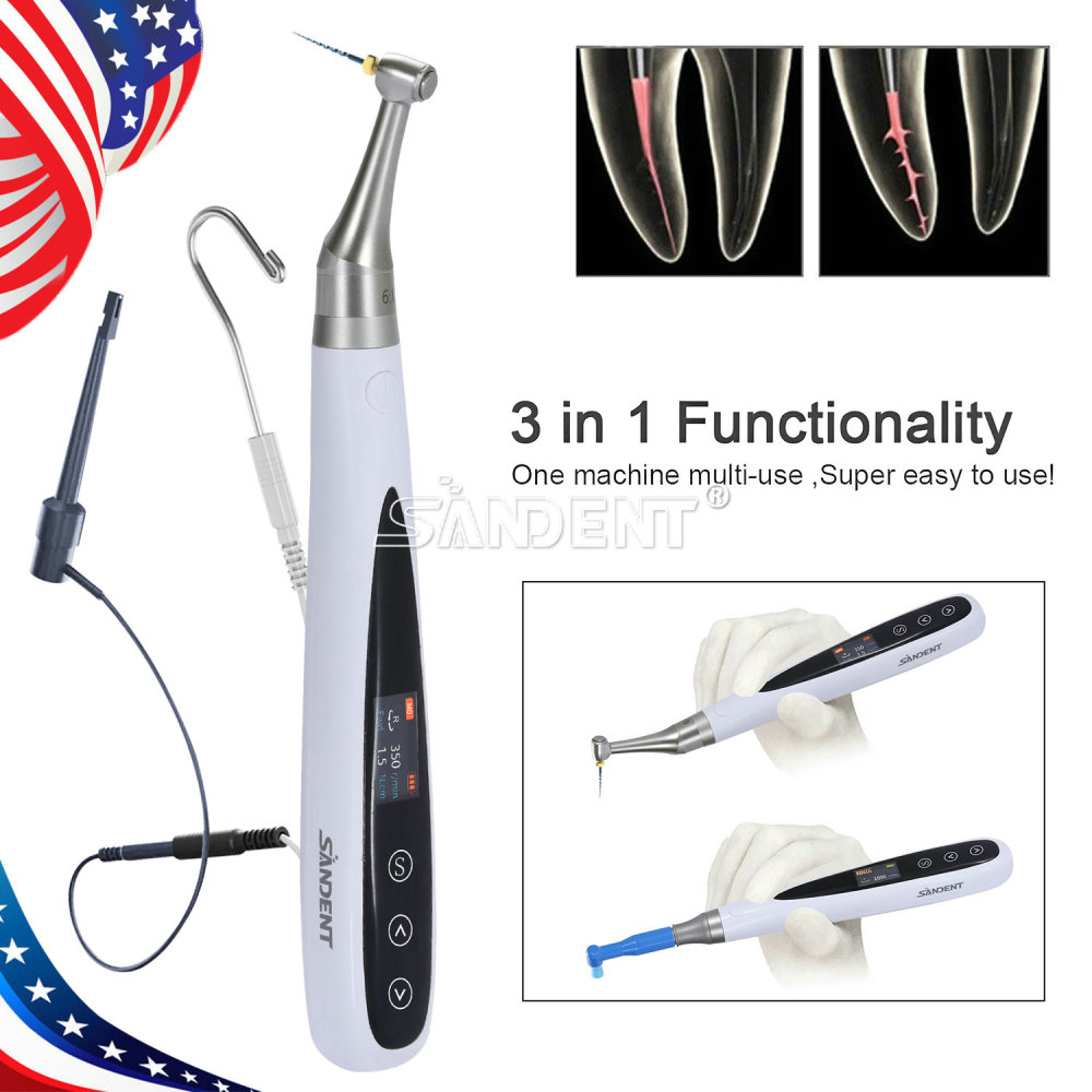 Dental Endo Motor 6:1 +Apex Locator Root Canal+Hygiene Prophy Handpiece 3 in 1