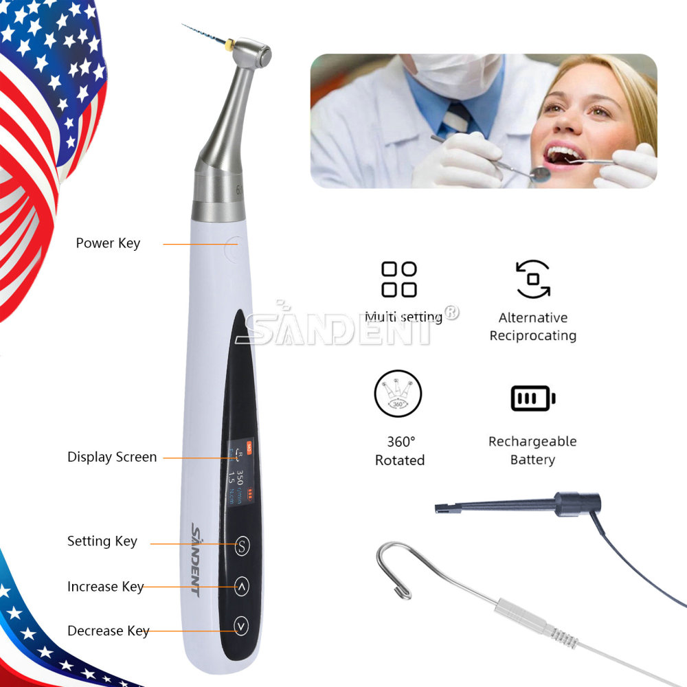 Dental Endo Motor 6:1 +Apex Locator Root Canal+Hygiene Prophy Handpiece 3 in 1