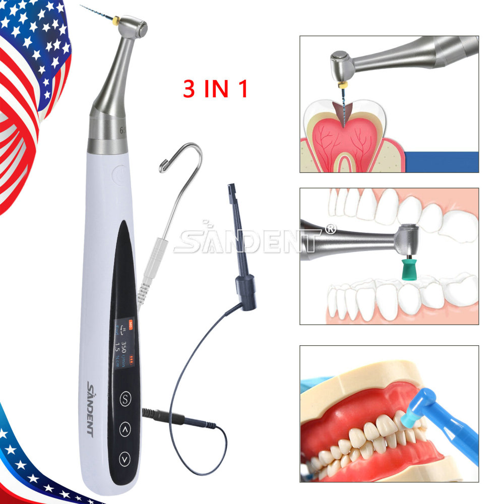 Dental Endo Motor 6:1 +Apex Locator Root Canal+Hygiene Prophy Handpiece 3 in 1