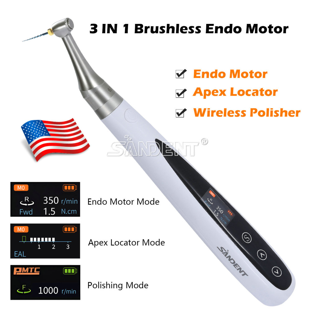 Dental Endo Motor 6:1 +Apex Locator Root Canal+Hygiene Prophy Handpiece 3 in 1