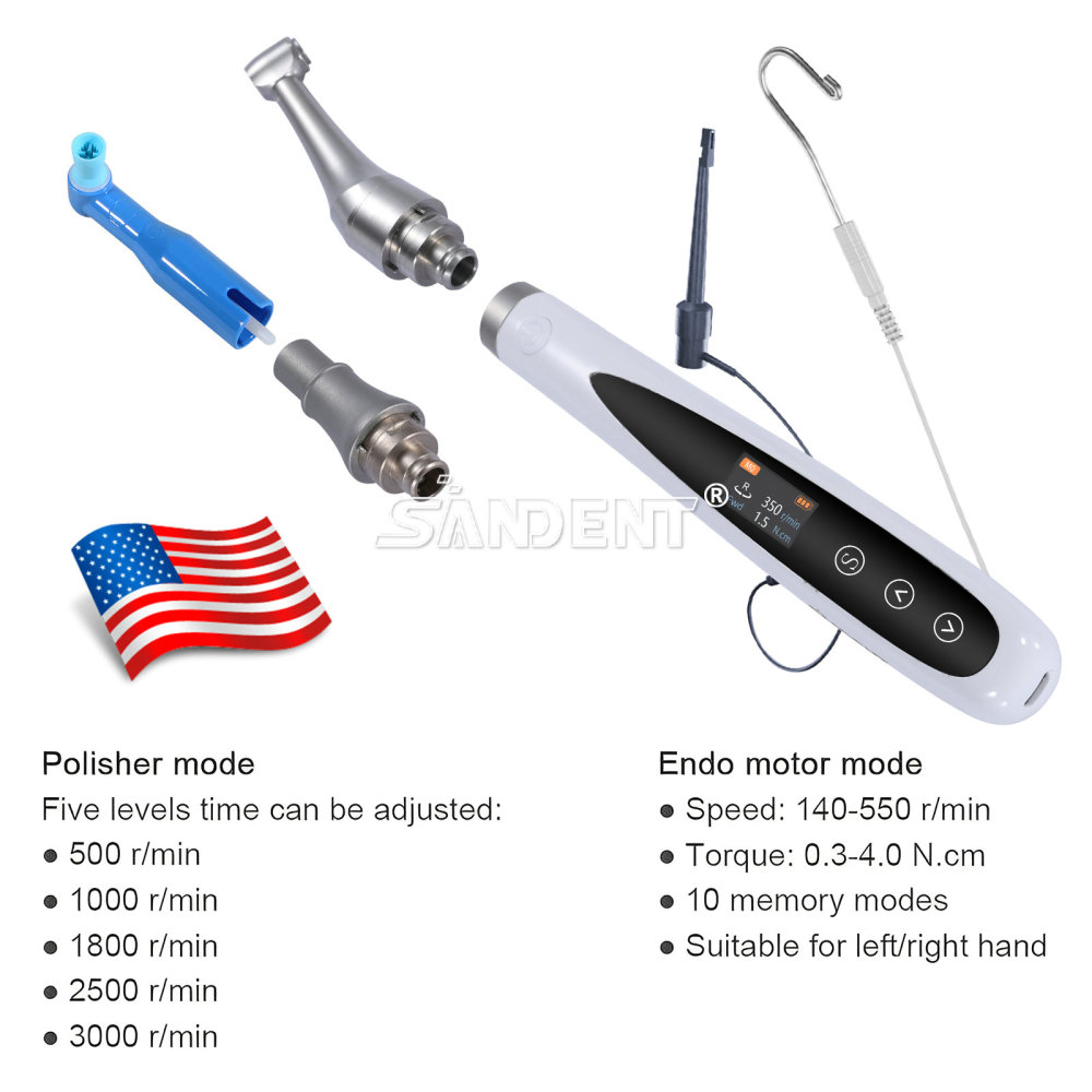 Dental Endo Motor 6:1 +Apex Locator Root Canal+Hygiene Prophy Handpiece 3 in 1