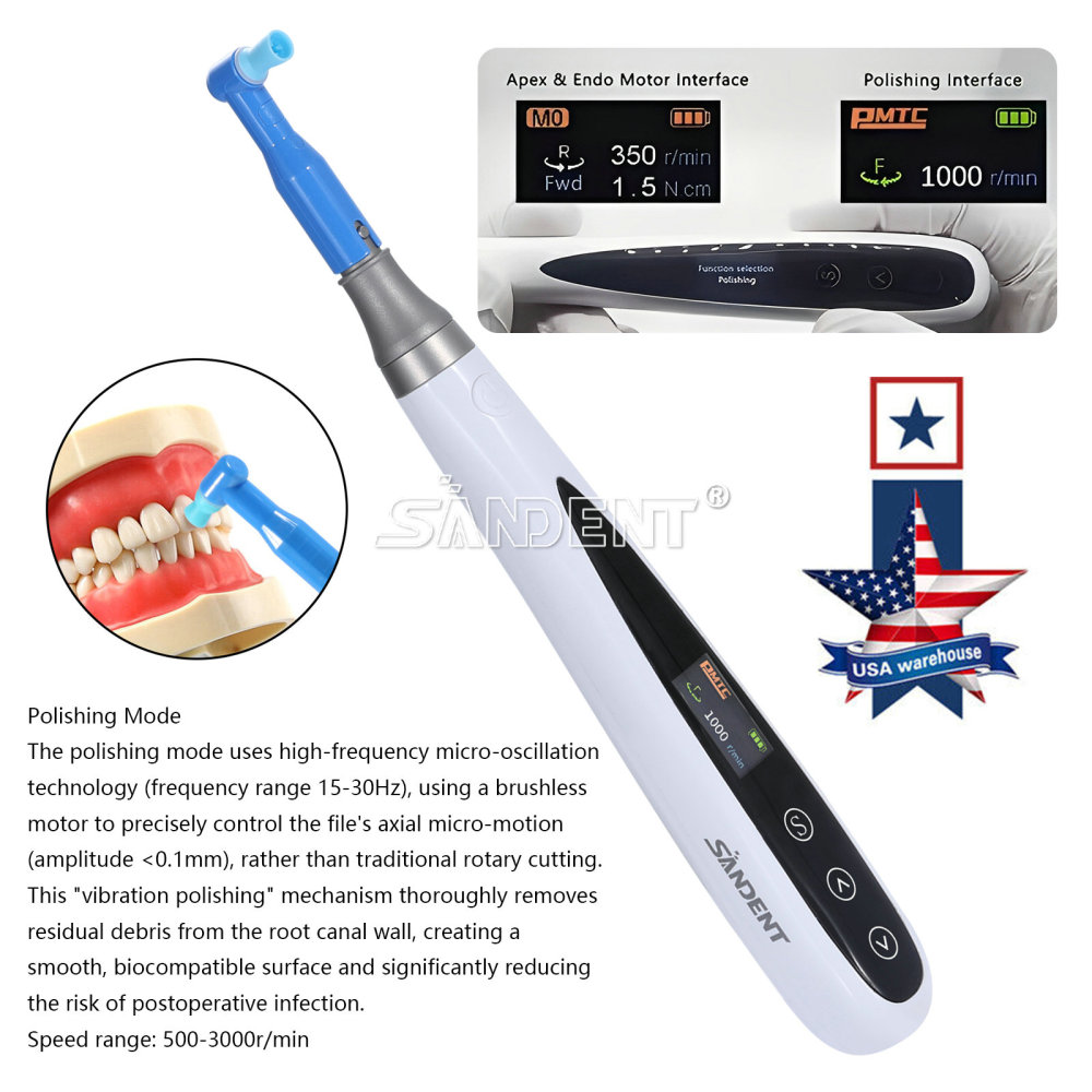 Dental Endo Motor 6:1 +Apex Locator Root Canal+Hygiene Prophy Handpiece 3 in 1