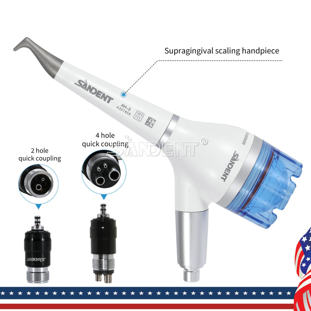 Dental Air Flow Teeth Polishing Polisher Handpiece Hygiene Prophy Jet 4 hole/2 hole quick coupler
