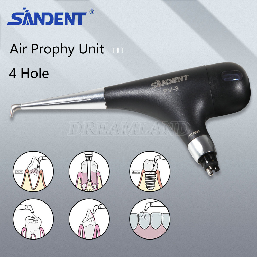 Dental 4 Hole Air Prophy Flow Teeth Polishing Polisher Handpiece Hygiene