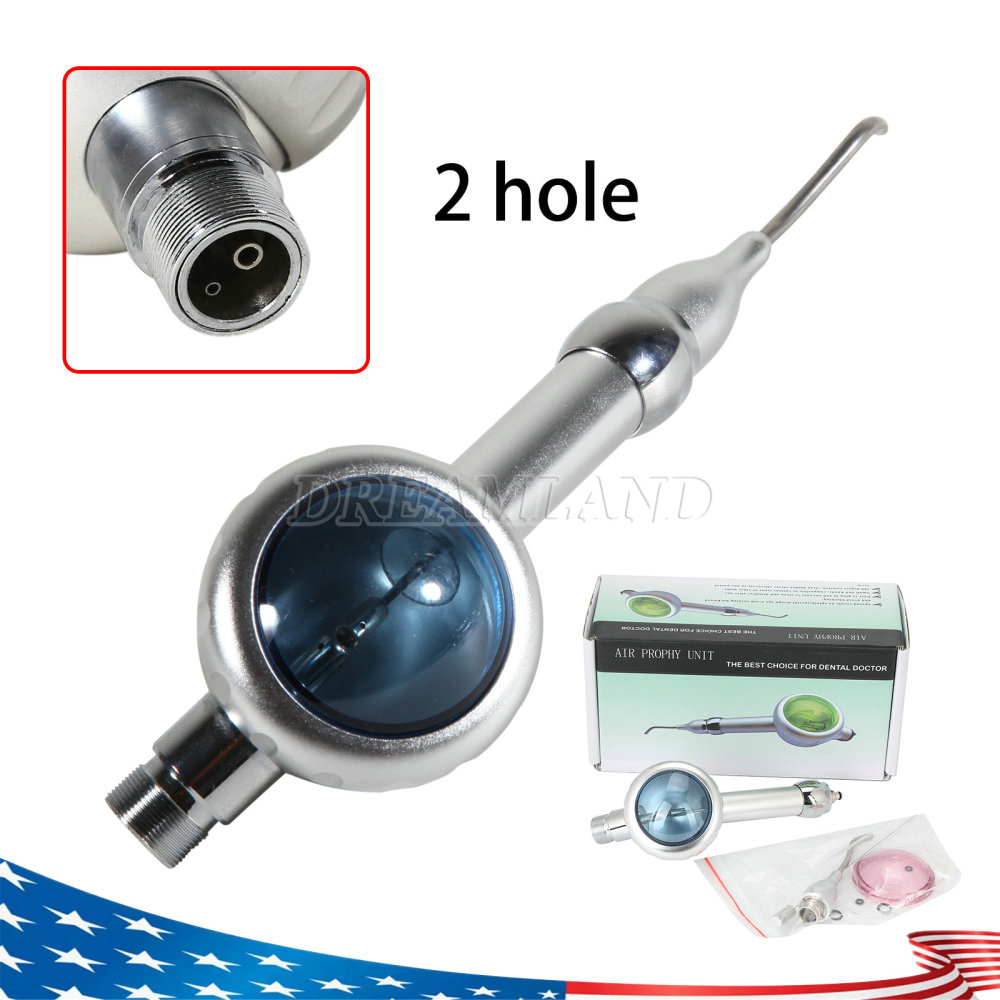 Dental Air Flow Teeth Polishing Polisher Handpiece Hygiene Prophy Jet 2/4Hole