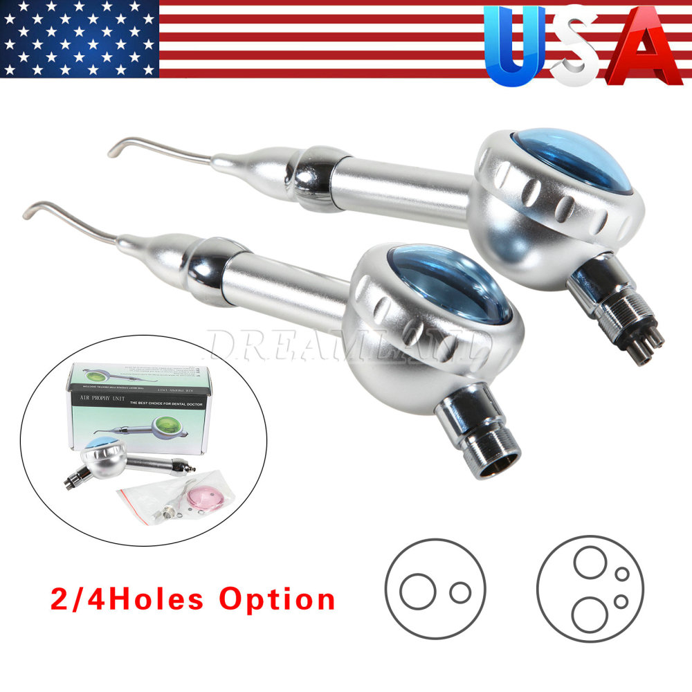 Dental Air Flow Teeth Polishing Polisher Handpiece Hygiene Prophy Jet 2/4Hole