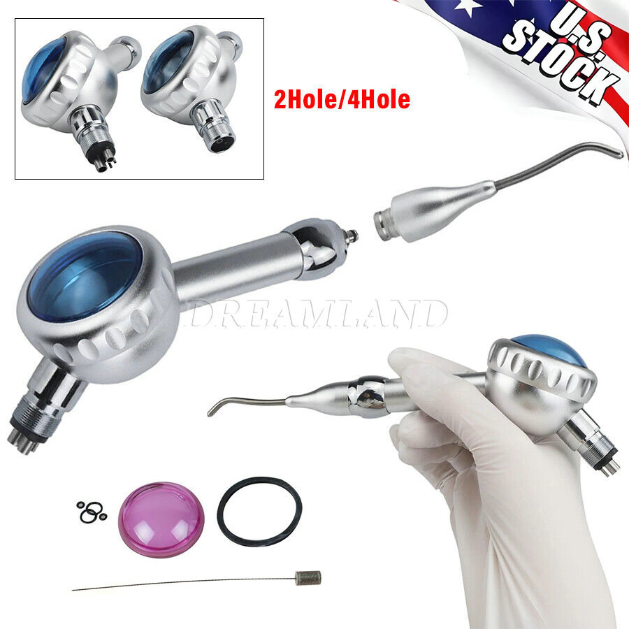 Dental Air Flow Teeth Polishing Polisher Handpiece Hygiene Prophy Jet 2/4Hole