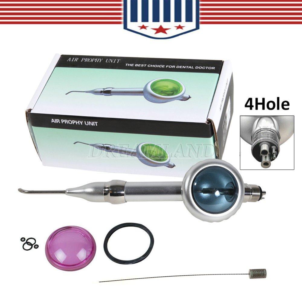 Dental Air Polisher Teeth Polishing Handpiece Airflow Prophy Spary Jet 4 Hole