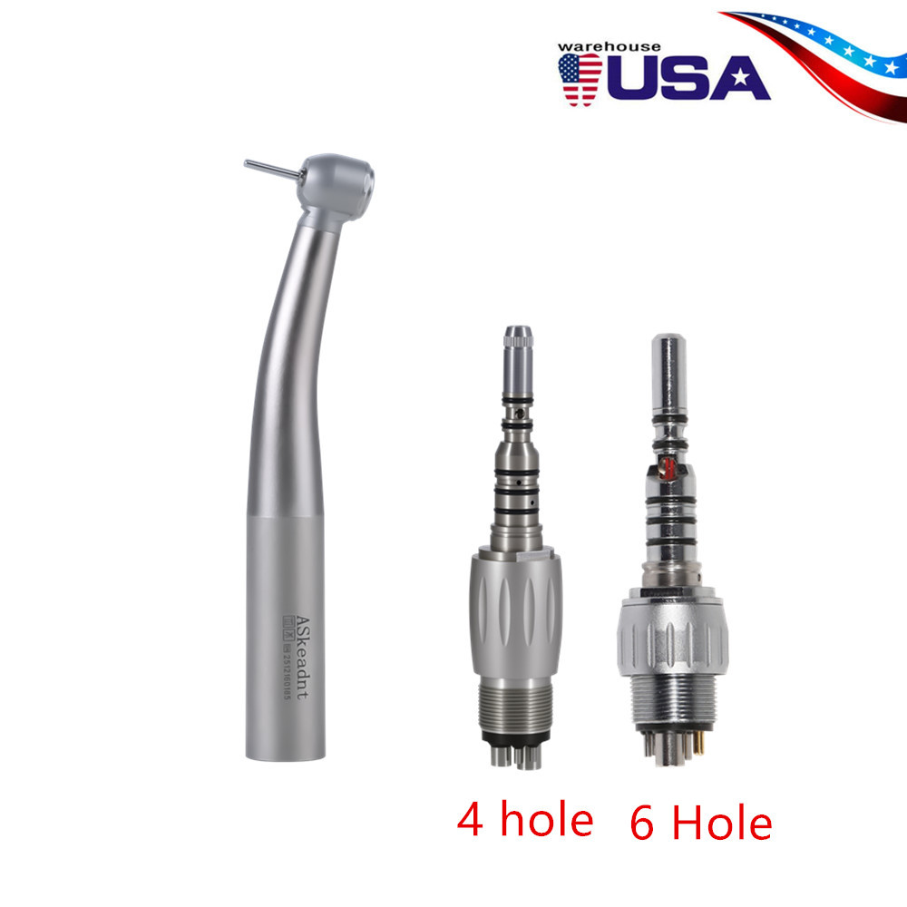 AS Dental High Speed Handpiece Fiber Optic Turbine Ceramic bearingFor KaVo Multiflex Coupler 4/6 Hole