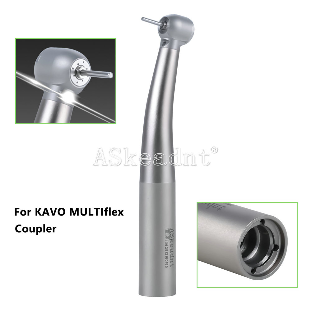 AS Dental High Speed Handpiece Fiber Optic Turbine Ceramic bearingFor KaVo Multiflex Coupler 4/6 Hole