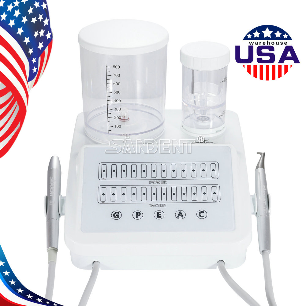 DT 2in1 Perio Therapy System Dental Ultrasonic Scaler Air Polisher Sandblasting Unit