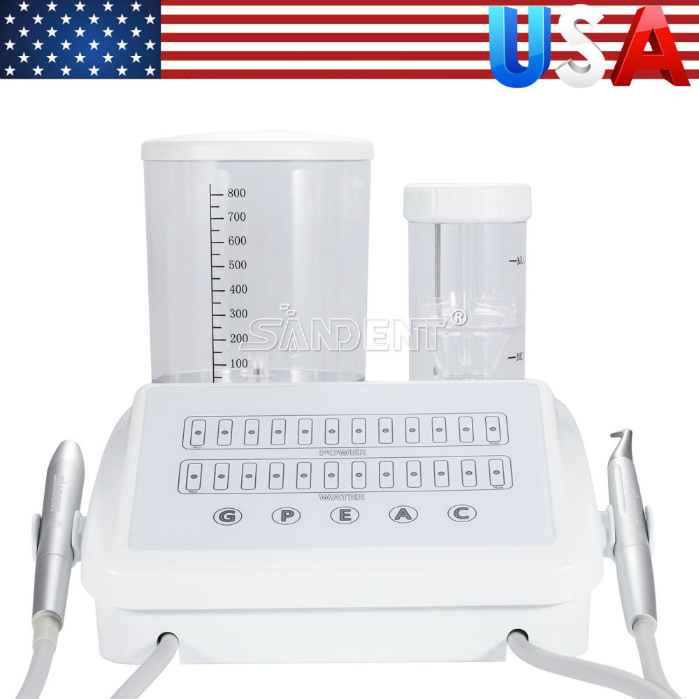 DT 2in1 Perio Therapy System Dental Ultrasonic Scaler Air Polisher Sandblasting Unit