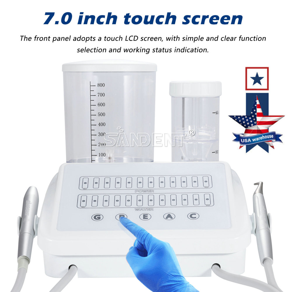 DT 2in1 Perio Therapy System Dental Ultrasonic Scaler Air Polisher Sandblasting Unit