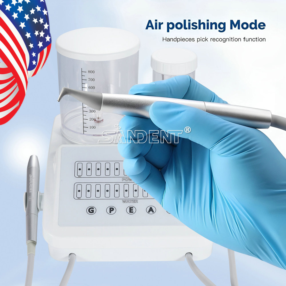 DT 2in1 Perio Therapy System Dental Ultrasonic Scaler Air Polisher Sandblasting Unit
