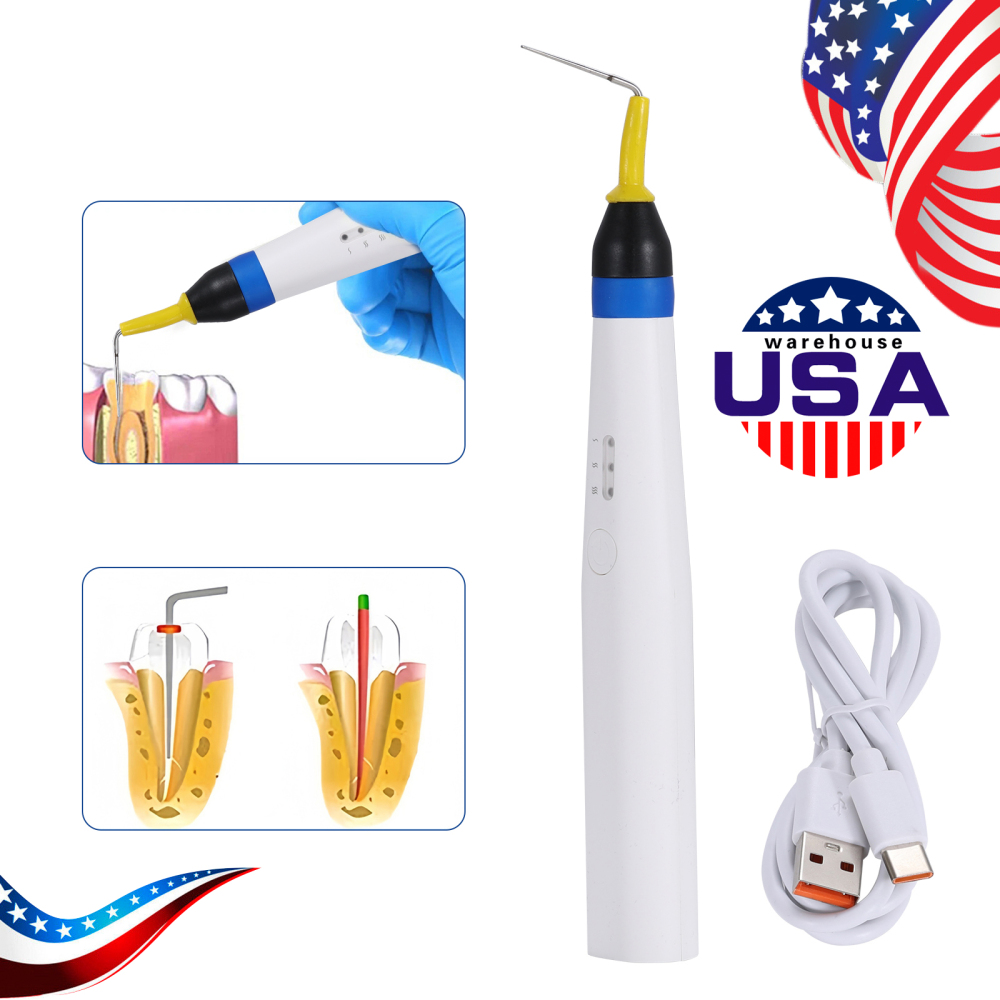 Dental Gutta Percha Obturation System Endo Heated Pen Cordless with 2Pc Tips