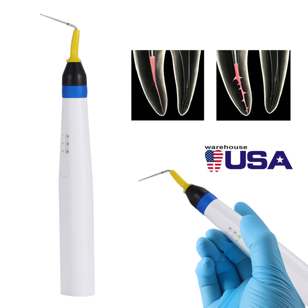 Dental Gutta Percha Obturation System Endo Heated Pen Cordless with 2Pc Tips
