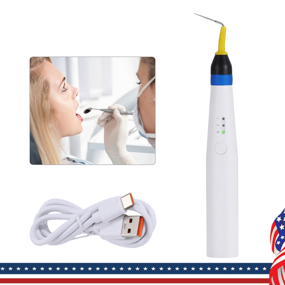 Dental Gutta Percha Obturation System Endo Heated Pen Cordless with 2Pc Tips