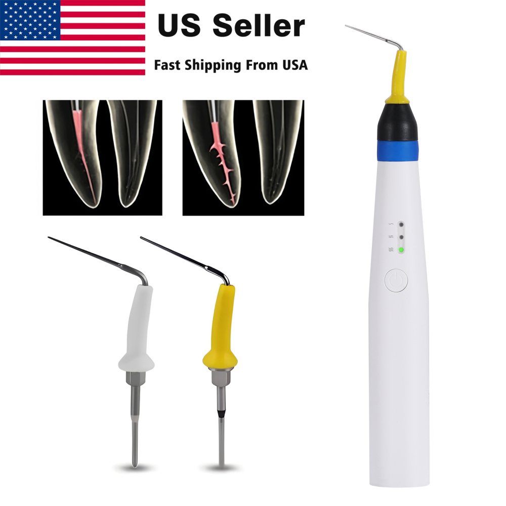 Dental Gutta Percha Obturation System Endo Heated Pen Cordless with 2Pc Tips